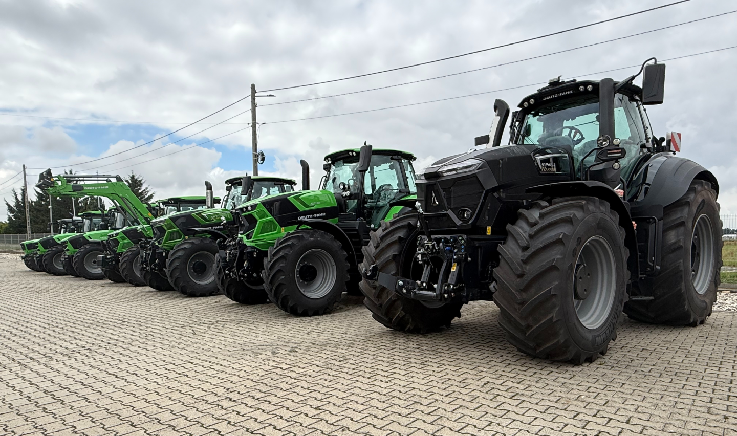 maszyny rolnicze Lubin przed siedzibą dealera Deutz-Fahr Kachniarz